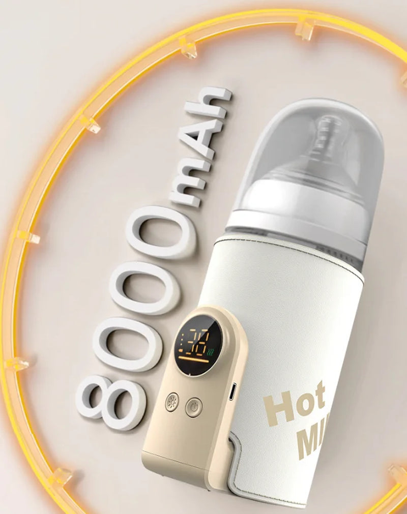 10000Mah Baby Bottle Warmer 5 Heat Level Multifunction Breast Milk Warmer Accurate Temperature Control Baby Bottle Heat