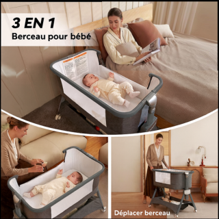 Lit Bébé Pliable 3 en 1