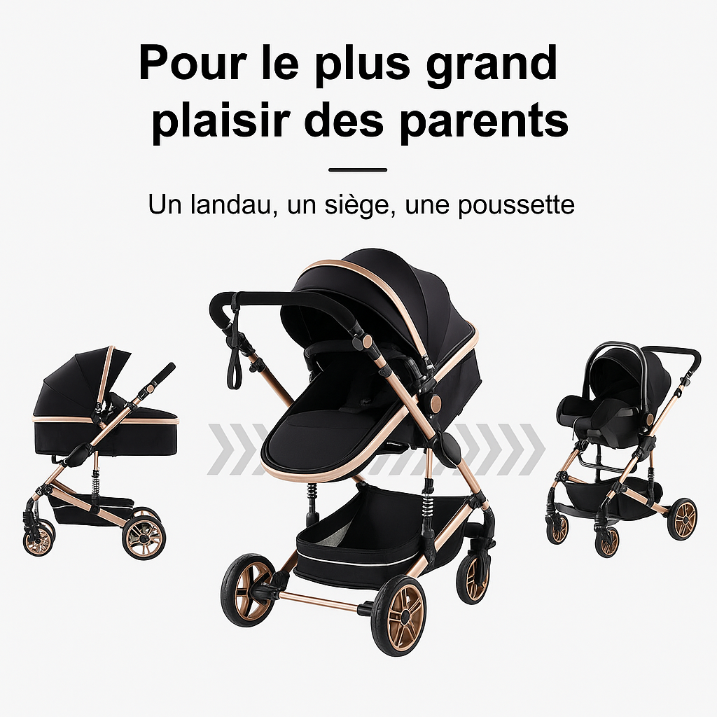 Poussette 3-en-1 Luxe
