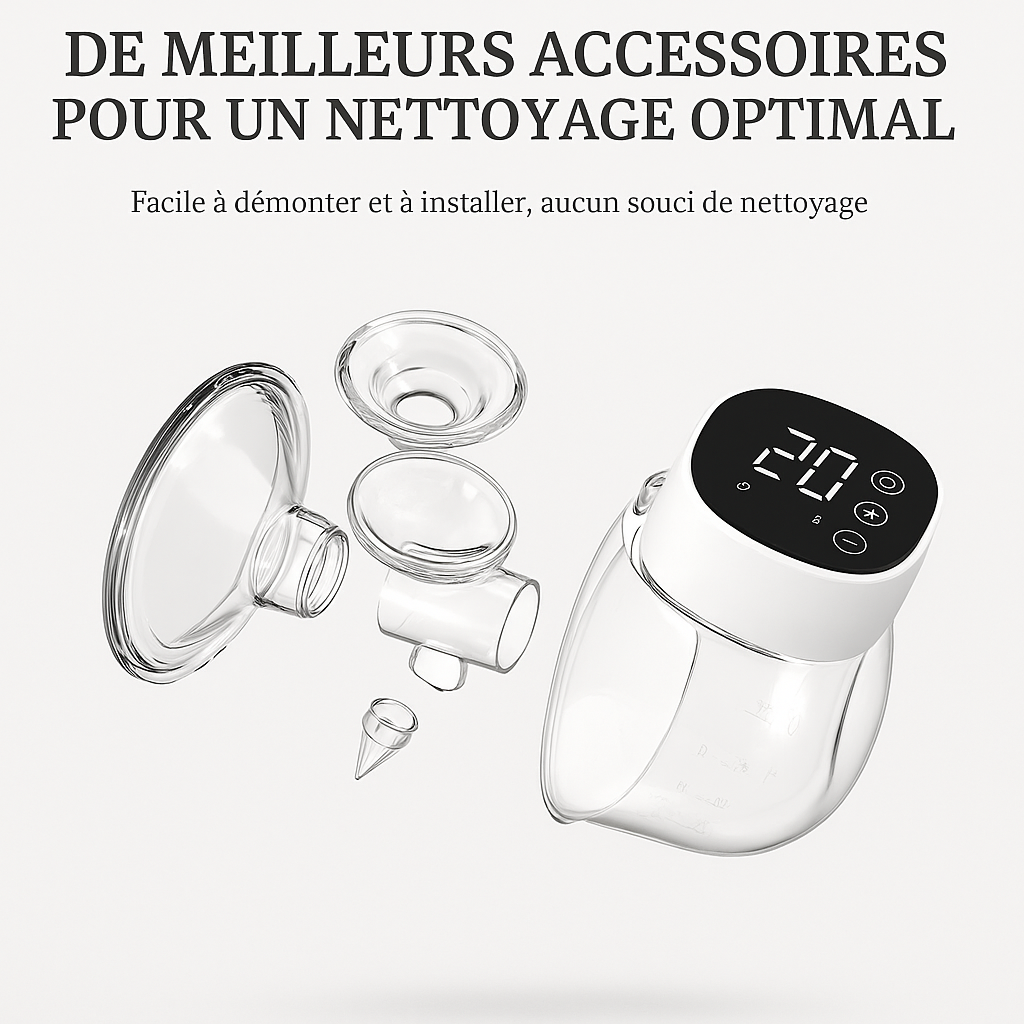 Tire-lait électrique portable mains libre