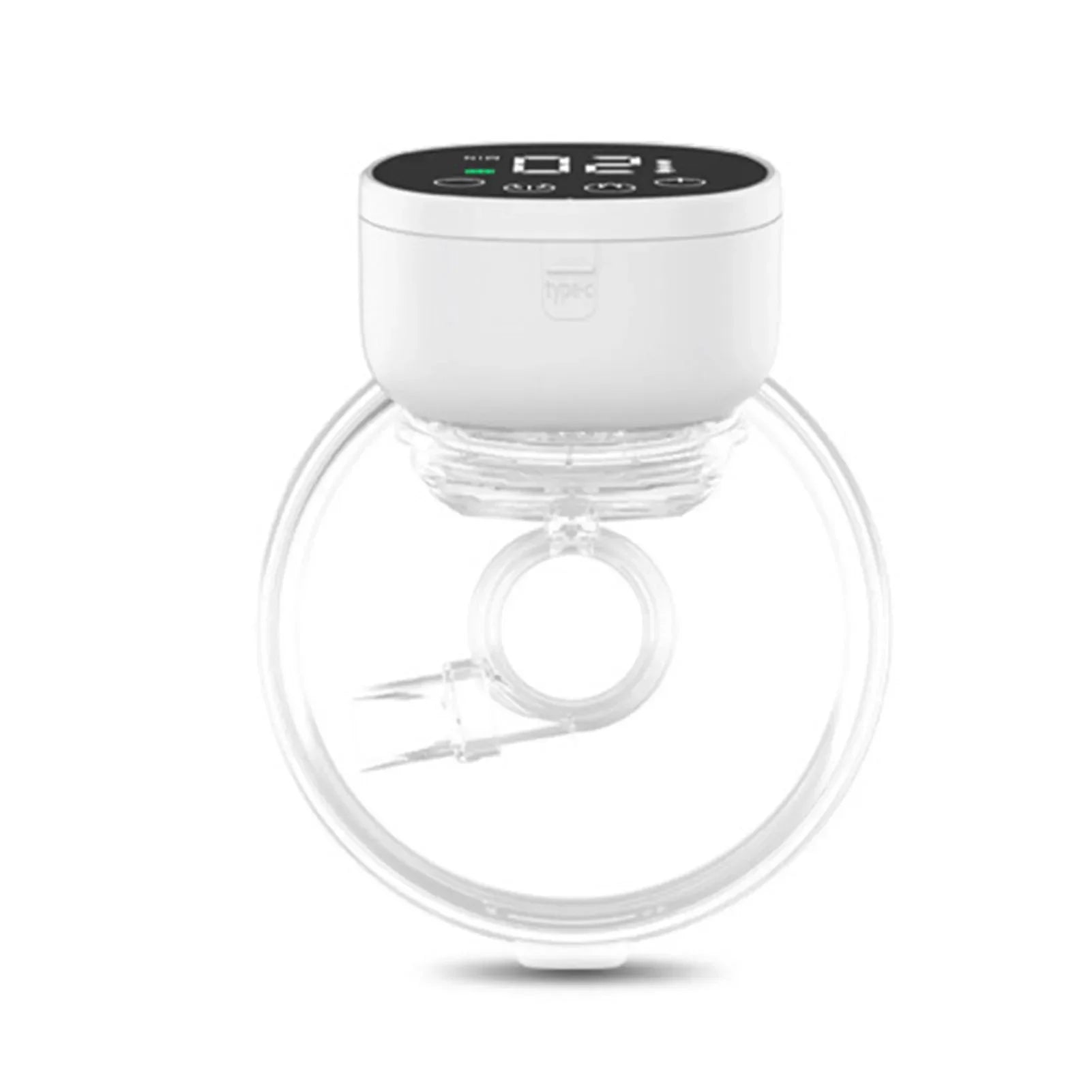 Wearable Electric Breast Pump with Touch Panel and LED Display Screen Hands Free Portable Milk Extractor Bpa-Free Milk Collector