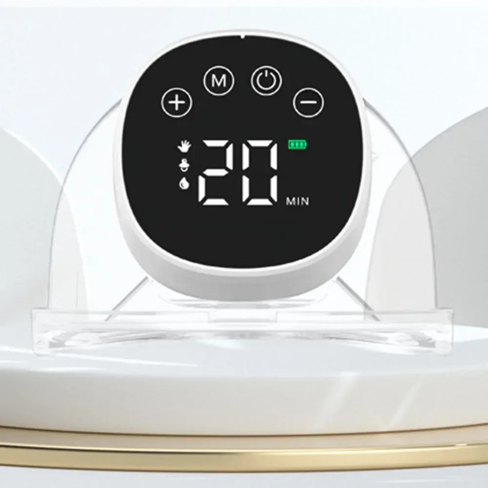 Wearable Electric Breast Pump with Touch Panel and LED Display Screen Hands Free Portable Milk Extractor Bpa-Free Milk Collector